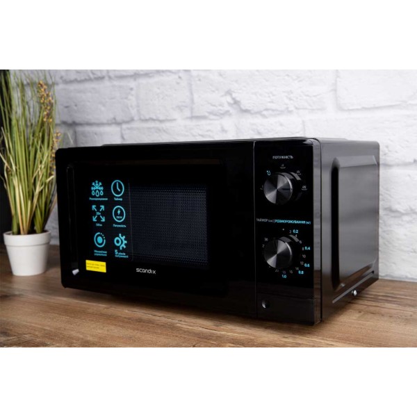 Фото - Мікрохвильова піч (НВЧ) Scandix SMO20SMB